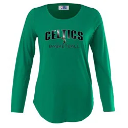 NBA Boston Celtics Women's Long Sleeve Crew Neck Fashion T-Shirt - M
