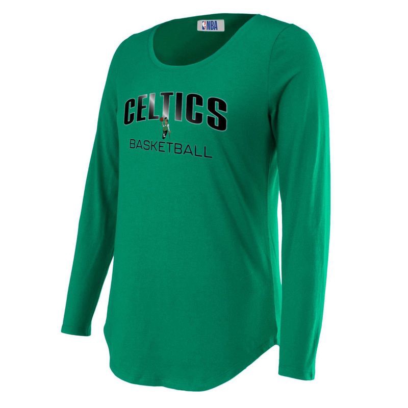 slide 3 of 4, NBA Boston Celtics Women's Long Sleeve Crew Neck Fashion T-Shirt - XL, 1 ct