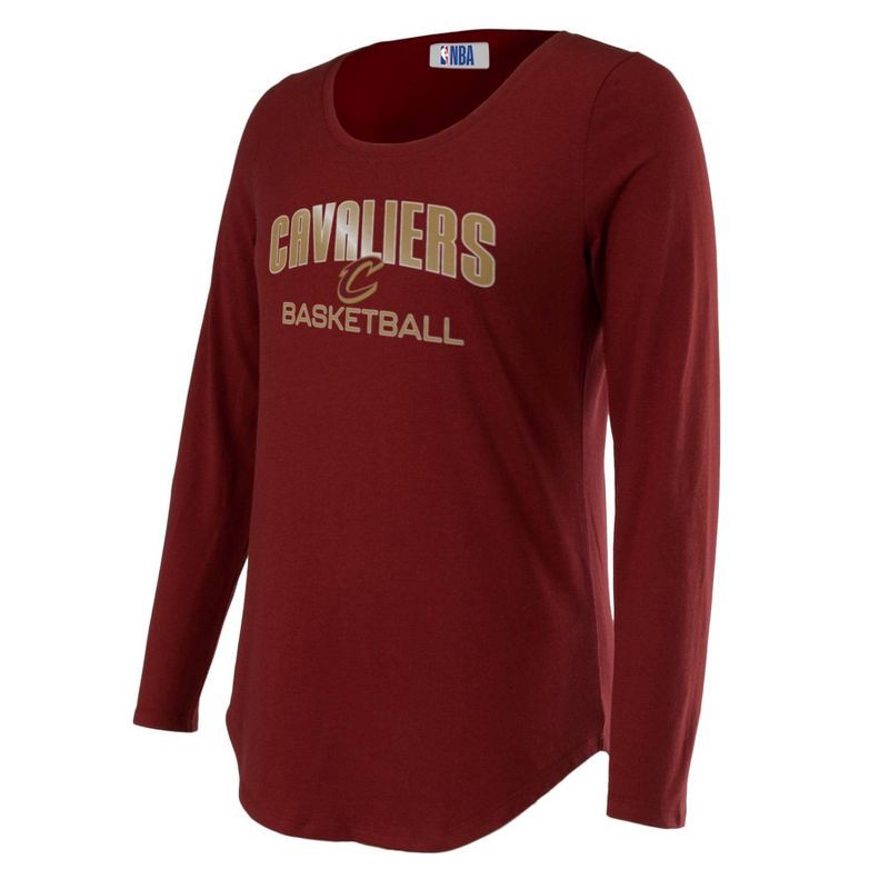 slide 3 of 4, NBA Cleveland Cavaliers Women's Long Sleeve Crew Neck Fashion T-Shirt - XL, 1 ct
