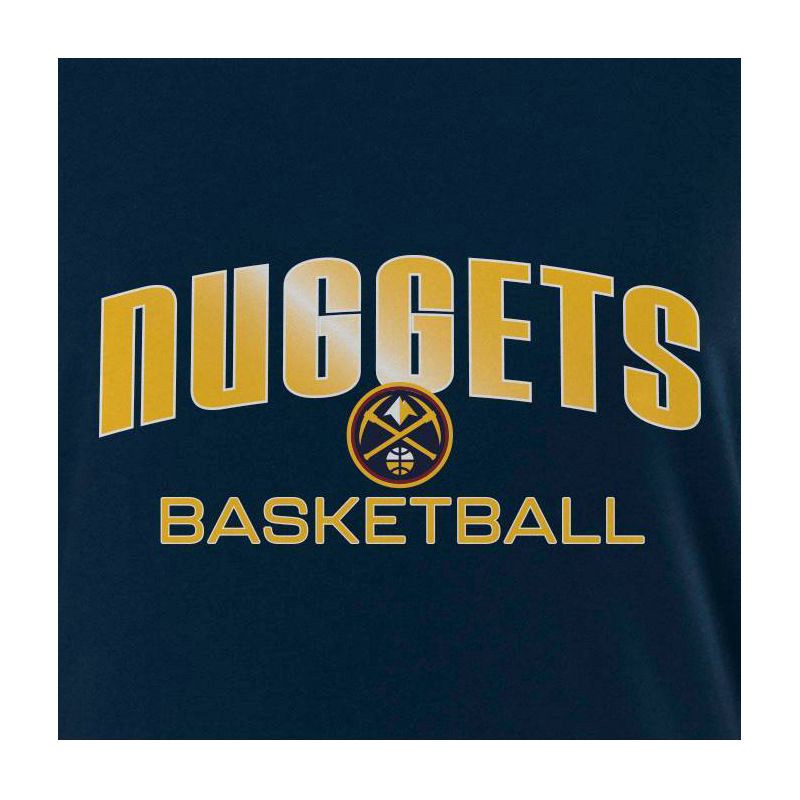slide 4 of 4, NBA Denver Nuggets Women's Long Sleeve Crew Neck Fashion T-Shirt - S, 1 ct