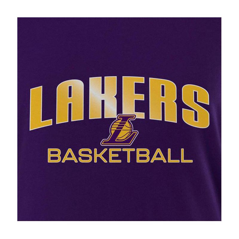 slide 4 of 4, NBA Los Angeles Lakers Women's Long Sleeve Crew Neck Fashion T-Shirt - M, 1 ct