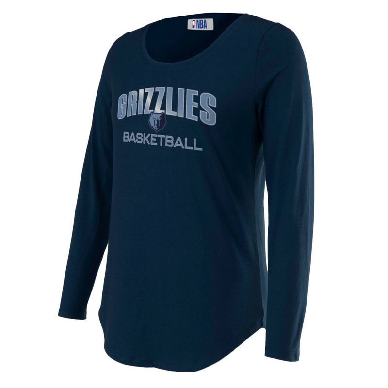 slide 3 of 4, NBA Memphis Grizzlies Women's Long Sleeve Crew Neck Fashion T-Shirt - XL, 1 ct