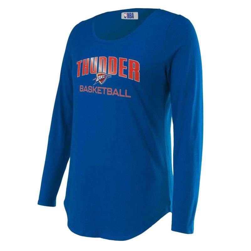 slide 3 of 4, NBA Oklahoma City Thunder Women's Long Sleeve Crew Neck Fashion T-Shirt - XL, 1 ct