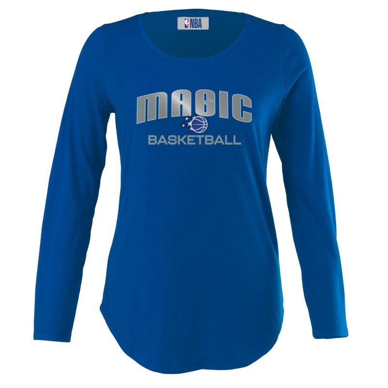 slide 1 of 4, NBA Orlando Magic Women's Long Sleeve Crew Neck Fashion T-Shirt - L, 1 ct