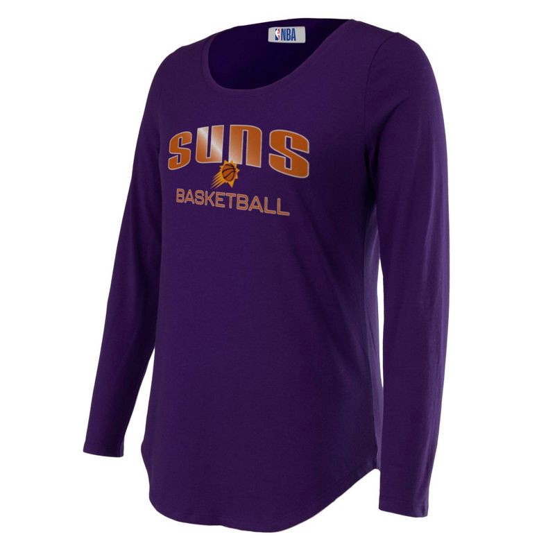 slide 3 of 4, NBA Phoenix Suns Women's Long Sleeve Crew Neck Fashion T-Shirt - XL, 1 ct