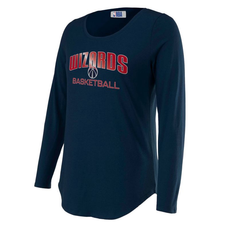 slide 3 of 4, NBA Washington Wizards Women's Long Sleeve Crew Neck Fashion T-Shirt - XL, 1 ct