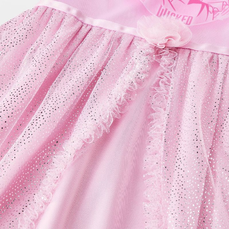 slide 4 of 4, Girls' Wicked Glinda Fantasy NightGown - Pink M, 1 ct