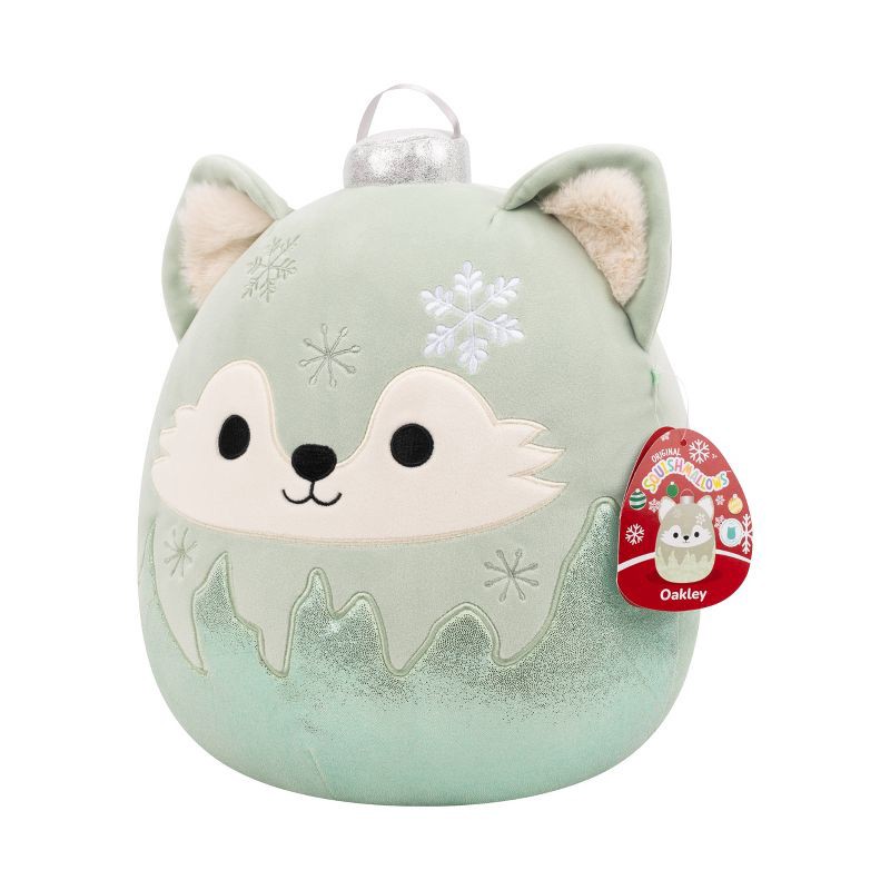 slide 2 of 12, Squishmallows 12" Oakley Green Wolf Ornament with Frosted Bottom Medium Plush, 1 ct