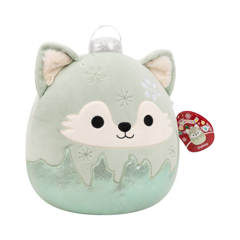 slide 3 of 12, Squishmallows 12" Oakley Green Wolf Ornament with Frosted Bottom Medium Plush, 1 ct