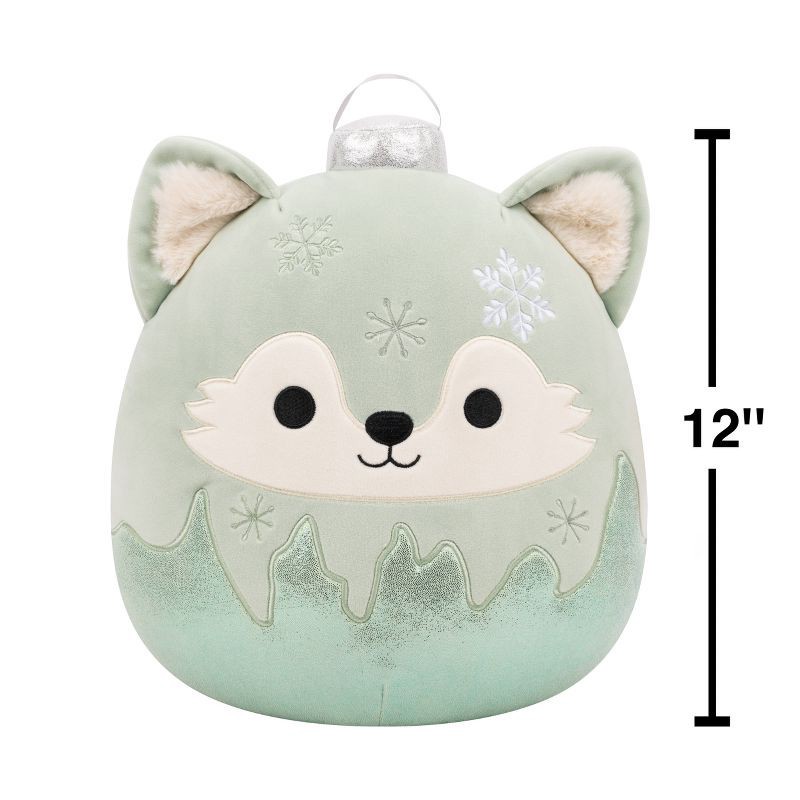 slide 4 of 12, Squishmallows 12" Oakley Green Wolf Ornament with Frosted Bottom Medium Plush, 1 ct