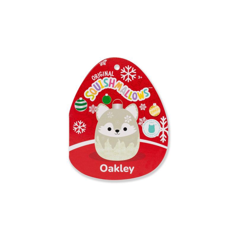 slide 11 of 12, Squishmallows 12" Oakley Green Wolf Ornament with Frosted Bottom Medium Plush, 1 ct