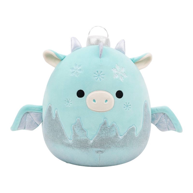 slide 5 of 11, Squishmallows 12" Miles Teal Dragon Ornament with Frosted Bottom Medium Plush, 1 ct