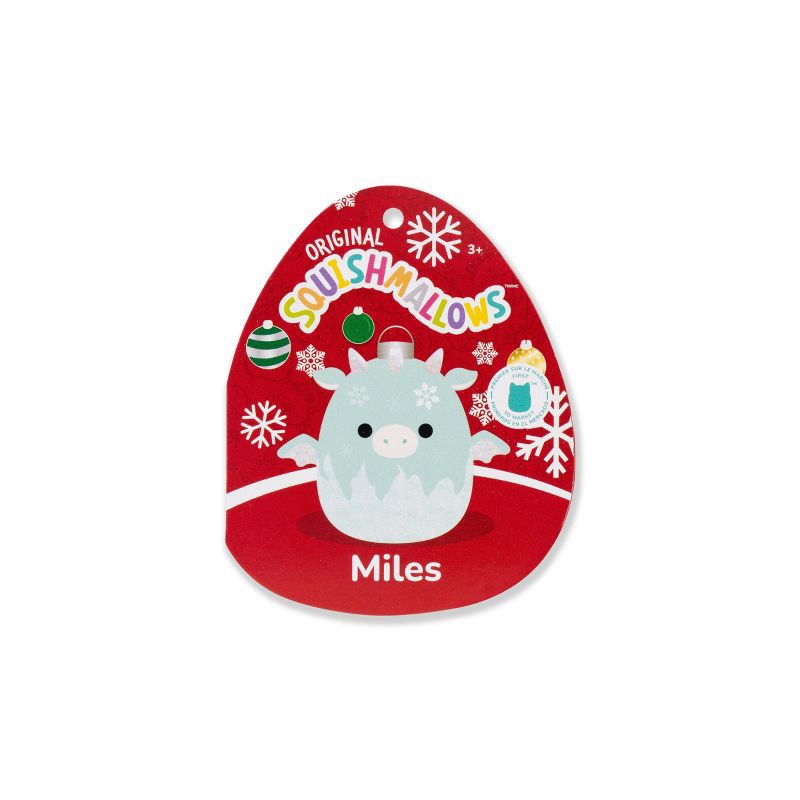 slide 10 of 11, Squishmallows 12" Miles Teal Dragon Ornament with Frosted Bottom Medium Plush, 1 ct
