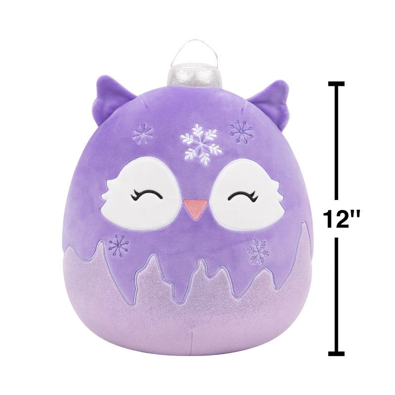 slide 4 of 12, Squishmallows 12" Fania Purple Owl Ornament with Frosted Bottom Medium Plush, 1 ct
