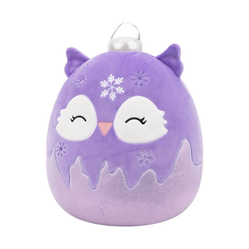 slide 6 of 12, Squishmallows 12" Fania Purple Owl Ornament with Frosted Bottom Medium Plush, 1 ct