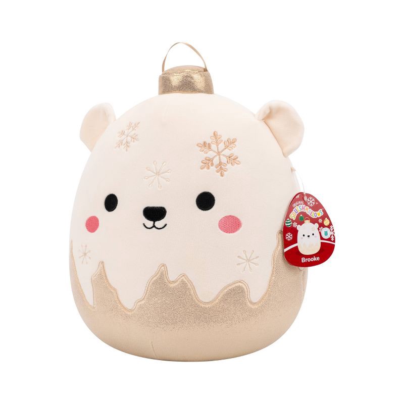 slide 3 of 9, Squishmallows 12" Brooke Polar Bear Ornament with Frosted Bottom Medium Plush, 1 ct