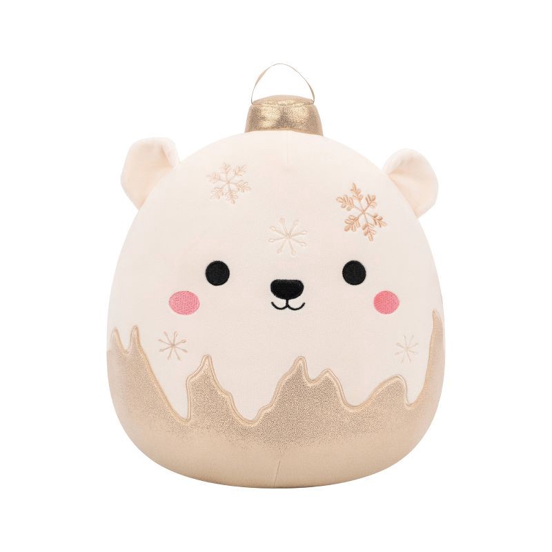 slide 4 of 9, Squishmallows 12" Brooke Polar Bear Ornament with Frosted Bottom Medium Plush, 1 ct