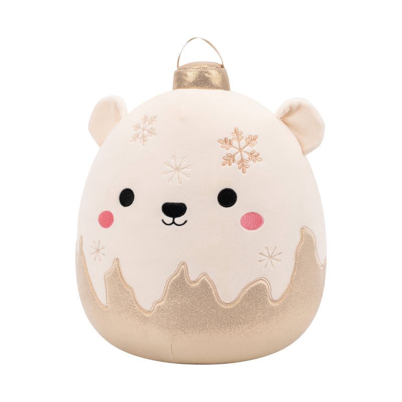 slide 5 of 9, Squishmallows 12" Brooke Polar Bear Ornament with Frosted Bottom Medium Plush, 1 ct