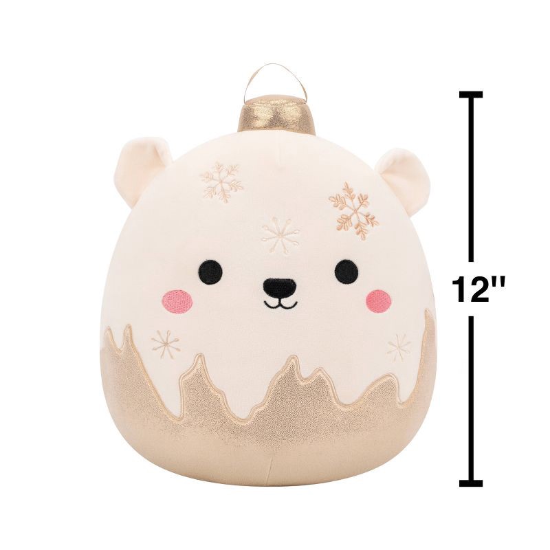 slide 7 of 9, Squishmallows 12" Brooke Polar Bear Ornament with Frosted Bottom Medium Plush, 1 ct