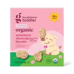 Organic Strawberry Shortcake Biscuits - 5oz - Good & Gather™