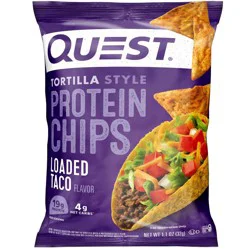 Quest Nutrition Protein Chips - Loaded Taco - 1.1oz: 1-Pack, Ready to Eat, 19g Protein