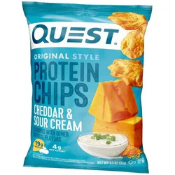 Quest Nutrition Protein Chips - Cheddar & Sour Cream - 1.1oz: 19g Protein, 1-Pack