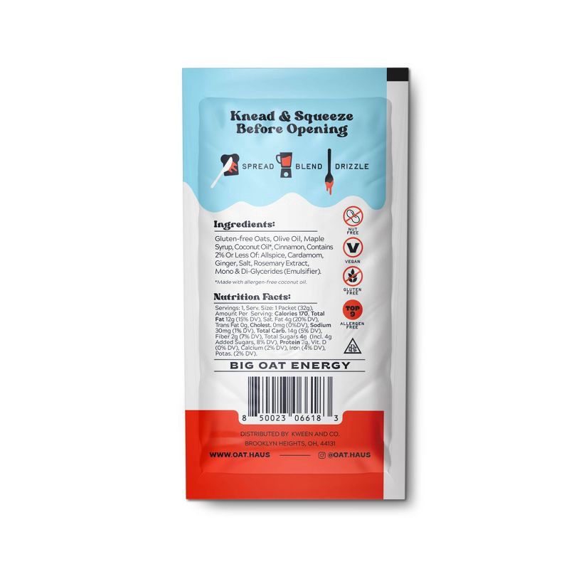 slide 2 of 4, Oat Haus Original Granola Butter Squeeze - 1.13oz, 1.13 oz