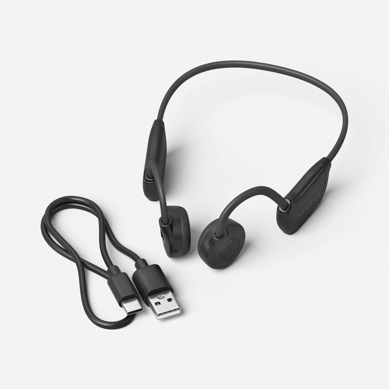 slide 3 of 3, Bone Conduction Wireless Headphones Black - heyday™, 1 ct