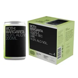 MOTH Drinks Margarita Tequila - 4pk/200ml Can