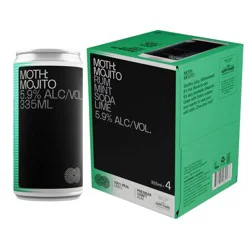 MOTH Drinks Mojito Rum - 4pk/355ml Cans