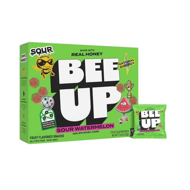 slide 4 of 5, BEEUP Fruit Snacks Sour Watermelon - 7.76oz, 7.76 oz