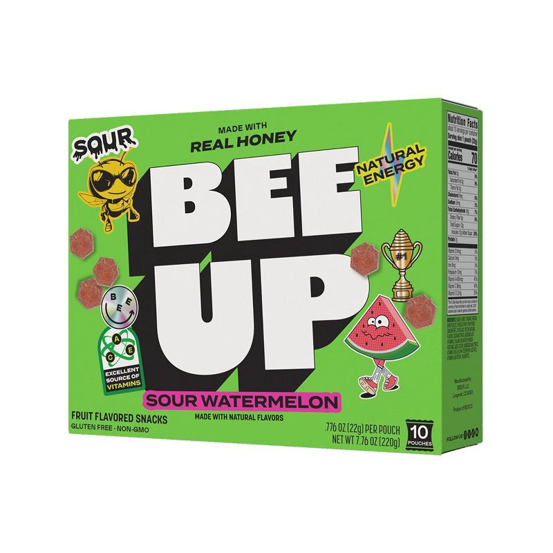 slide 5 of 5, BEEUP Fruit Snacks Sour Watermelon - 7.76oz, 7.76 oz