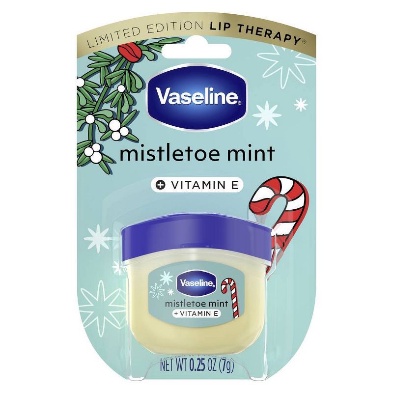 slide 1 of 11, Vaseline Holiday Limited Edition Lip Balm - Mistletoe Mint - Travel Size - 0.25oz, 0.25 oz