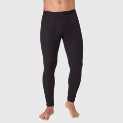 Hanes Men's Thermal Waffle Knit Pants - Black L