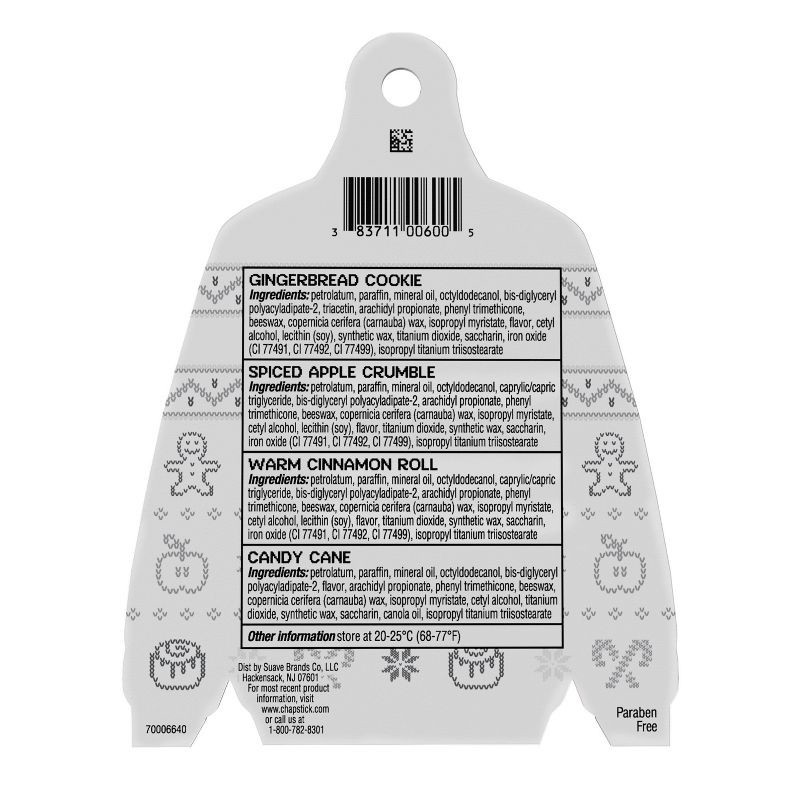 slide 2 of 11, Chapstick Holiday Ugly Sweater Lip Balm - Toasty Treats - 0.15oz/4ct, 0.15 oz, 4 ct