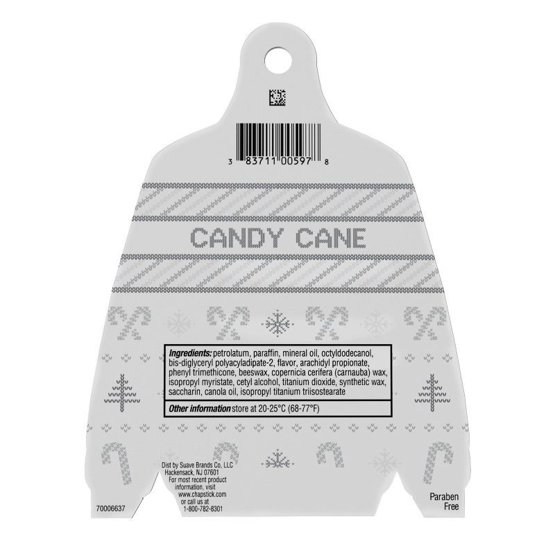 slide 2 of 10, Chapstick Holiday Ugly Sweater Lip Balm - Candy Cane - 0.15oz/4ct, 0.15 oz, 4 ct