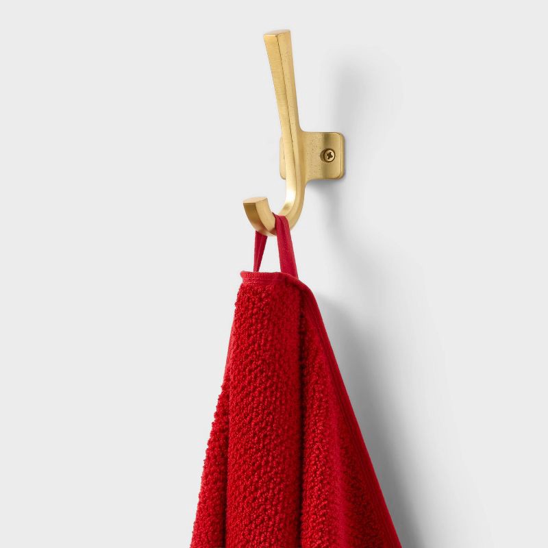 slide 4 of 4, 2pk Holly Border Christmas Hand Towels Red - Threshold™, 2 ct