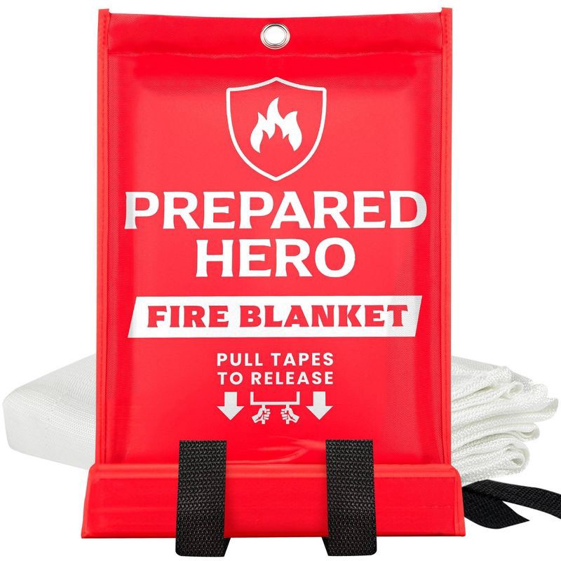 slide 1 of 6, Prepared Hero Fire Blanket, 1 ct