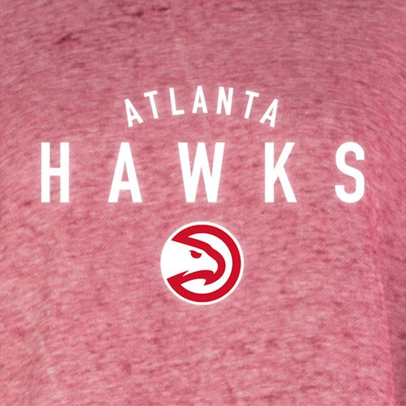 slide 4 of 4, NBA Atlanta Hawks Women's Burnout Crew Neck Fleece Sweatshirt - S, 1 ct