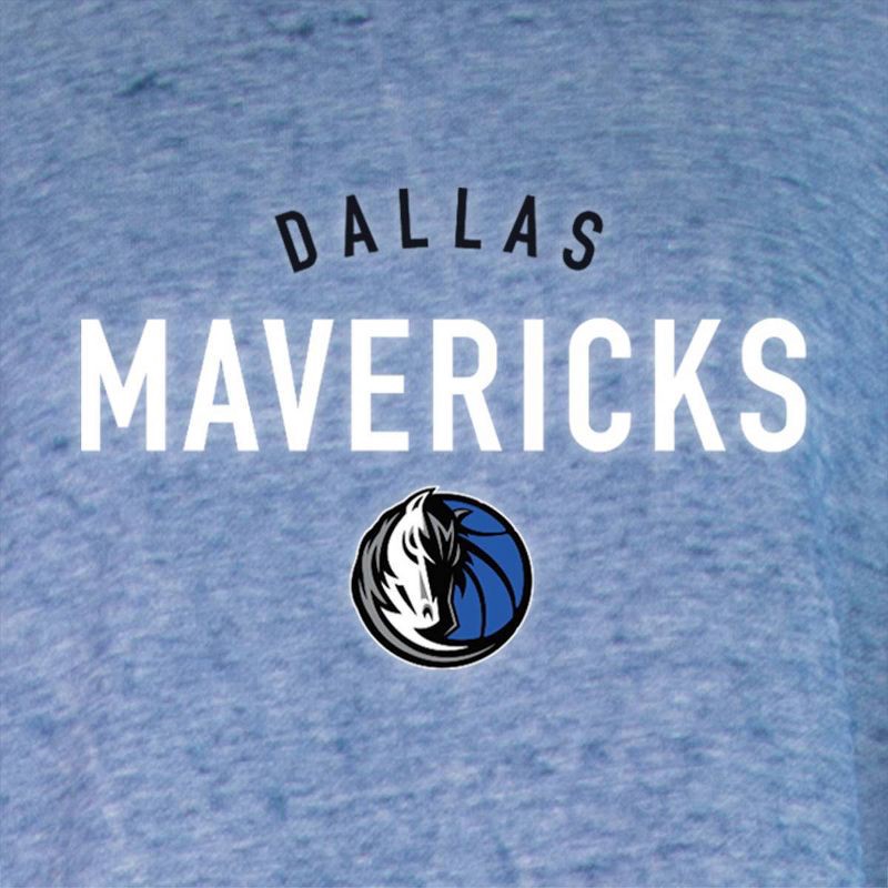 slide 4 of 4, NBA Dallas Mavericks Women's Burnout Crew Neck Fleece Sweatshirt - S, 1 ct