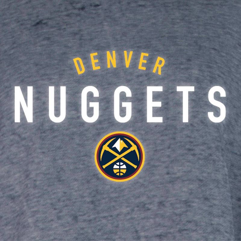 slide 4 of 4, NBA Denver Nuggets Women's Burnout Crew Neck Fleece Sweatshirt - S, 1 ct