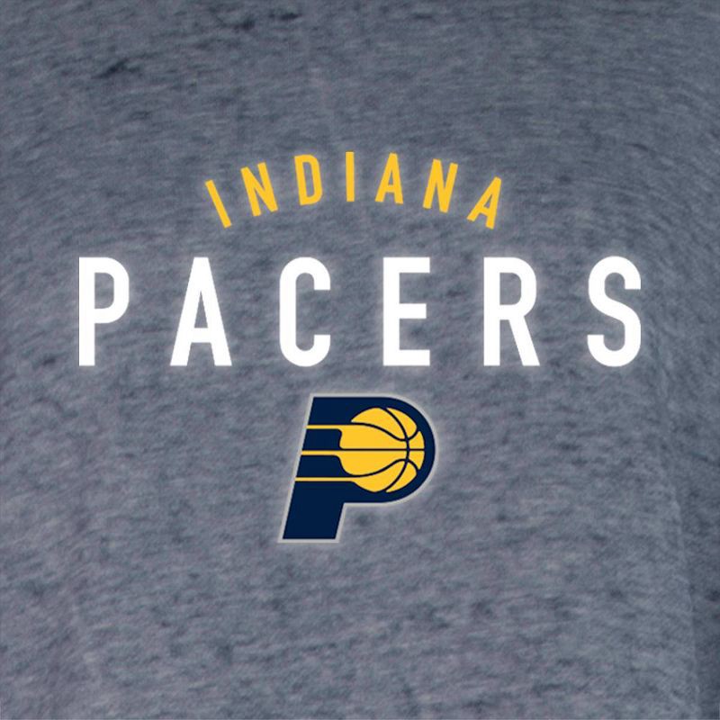 slide 4 of 4, NBA Indiana Pacers Women's Burnout Crew Neck Fleece Sweatshirt - L, 1 ct