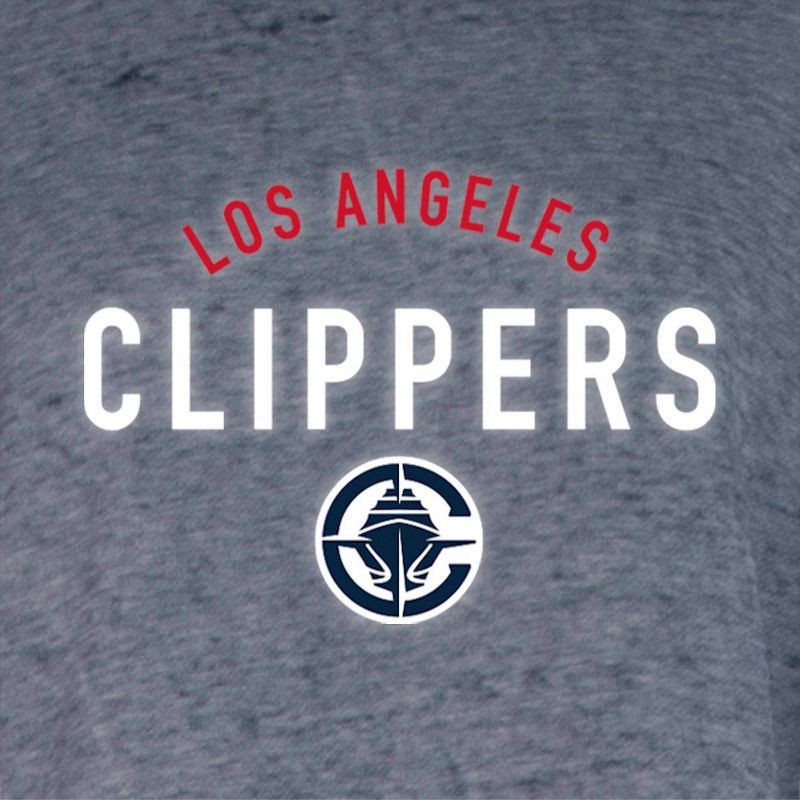 slide 4 of 4, NBA Los Angeles Clippers Women's Burnout Crew Neck Fleece Sweatshirt - M, 1 ct