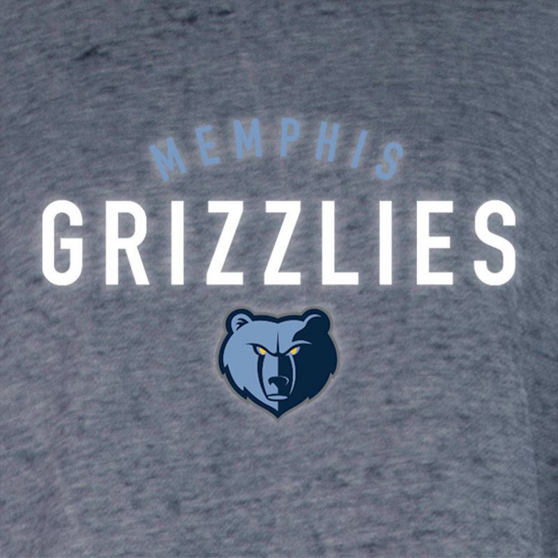 slide 4 of 4, NBA Memphis Grizzlies Women's Burnout Crew Neck Fleece Sweatshirt - M, 1 ct