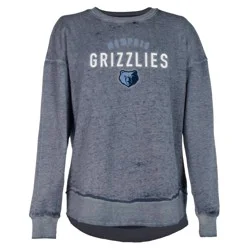 NBA Memphis Grizzlies Women's Burnout Crew Neck Fleece Sweatshirt - M