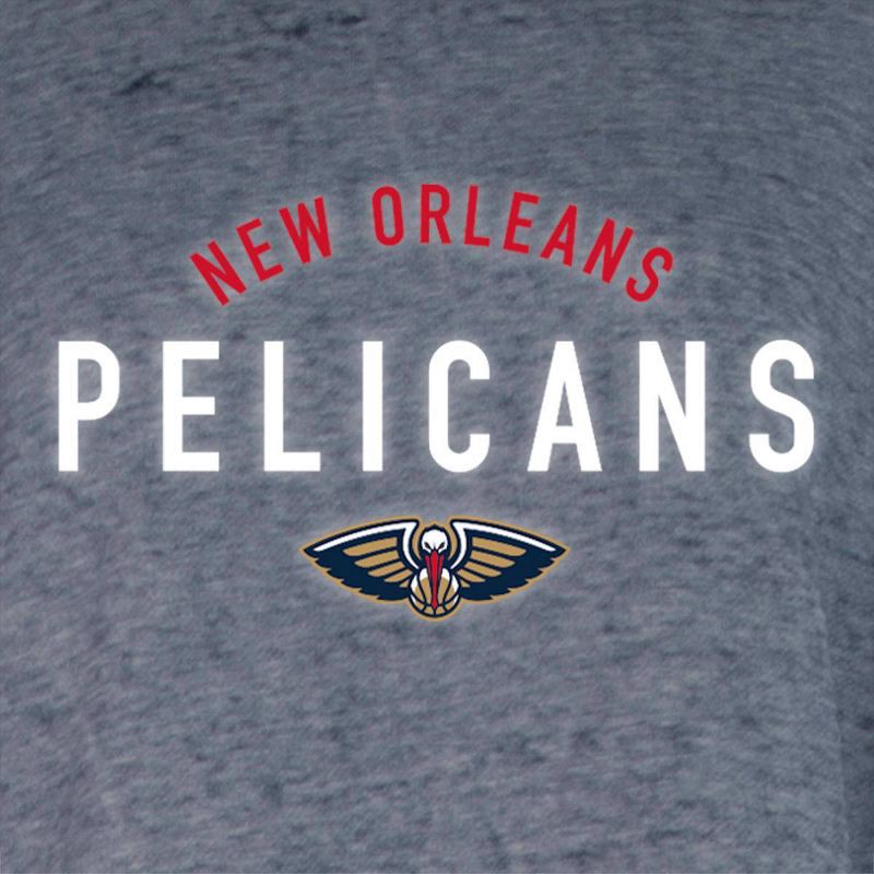 slide 4 of 4, NBA New Orleans Pelicans Women's Burnout Crew Neck Fleece Sweatshirt - XL, 1 ct
