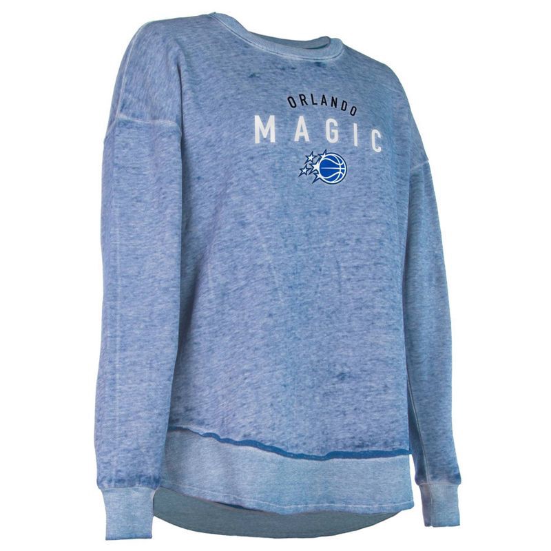 slide 3 of 4, NBA Orlando Magic Women's Burnout Crew Neck Fleece Sweatshirt - M, 1 ct