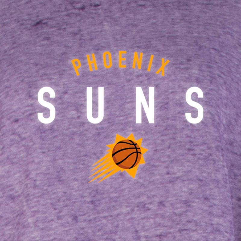 slide 4 of 4, NBA Phoenix Suns Women's Burnout Crew Neck Fleece Sweatshirt - XL, 1 ct