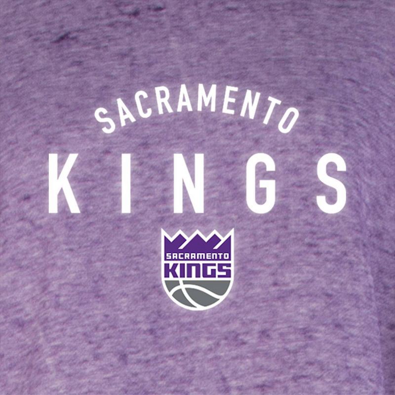 slide 4 of 4, NBA Sacramento Kings Women's Burnout Crew Neck Fleece Sweatshirt - M, 1 ct