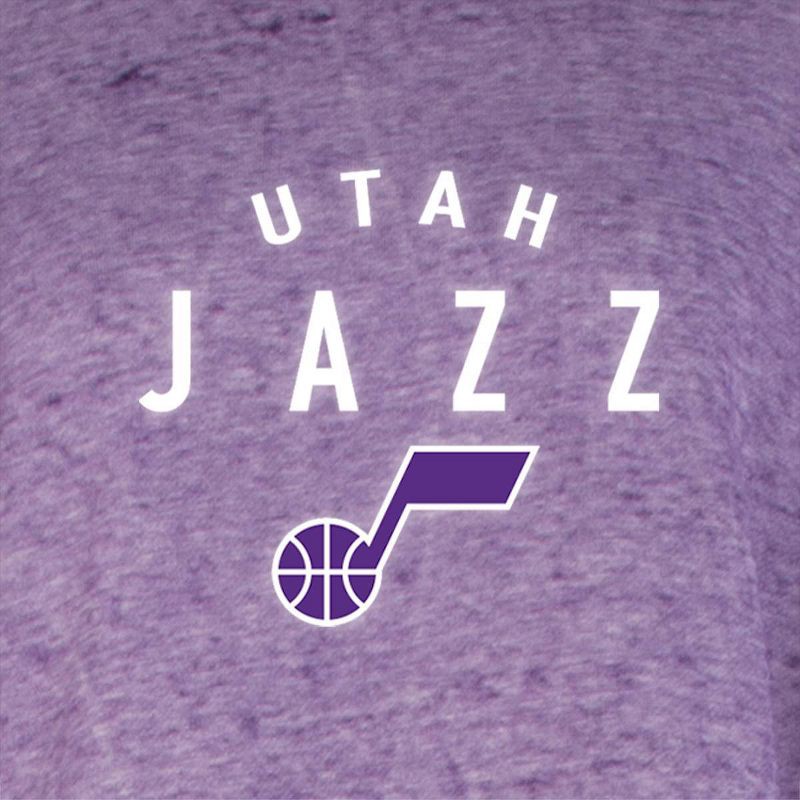 slide 4 of 4, NBA Utah Jazz Women's Burnout Crew Neck Fleece Sweatshirt - M, 1 ct